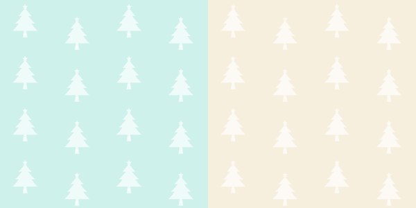 クリスマスツリーのシームレス背景パターンイラスト