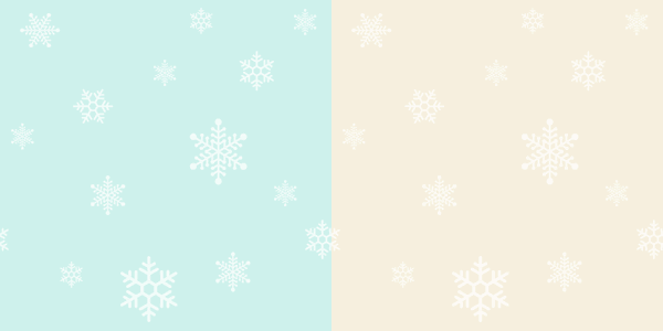 雪の結晶のシームレス背景パターンイラスト