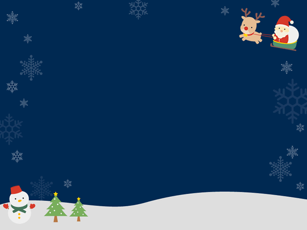 Xmasの夜空の背景イラスト