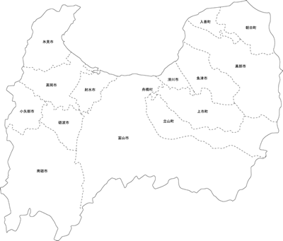 無料イラスト画像 最高かつ最も包括的な富山 県 地図 イラスト