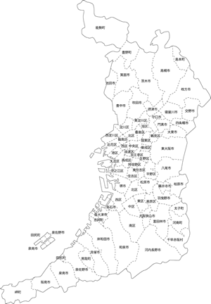 ユニーク近畿地方 白地図 美しい花の画像