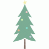 おしゃれでかわいいクリスマスツリーの絵（イラスト）の簡単な描き方