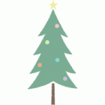 クリスマスツリーのイラストの簡単な書き方