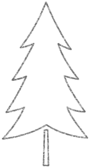 モミの木の幹を描いたイラスト