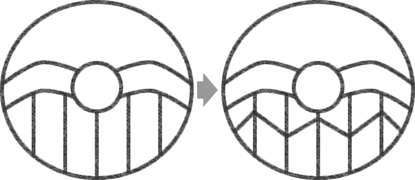 バイキンマンのイラストの簡単な書き方