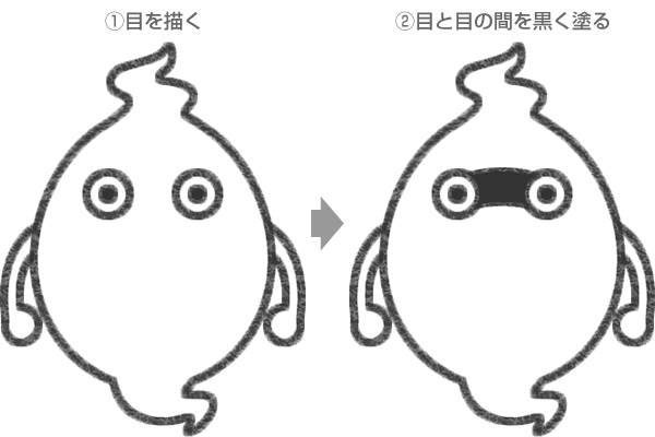 STEP2ウィスパーの目を描く