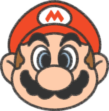 マリオのイラストの簡単な書き方