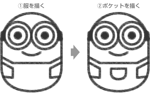 かわいい 手書き 簡単 かわいい 手書き ミニオン イラスト Transportkuu Com