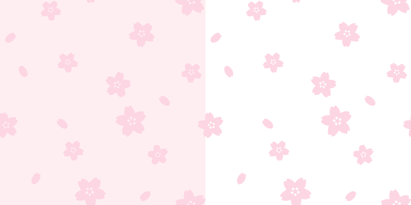桜の背景パターンイラスト無料素材