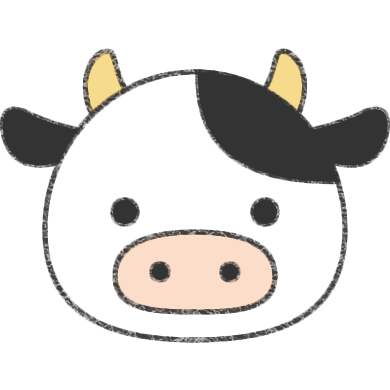 牛のイラストの簡単な書き方