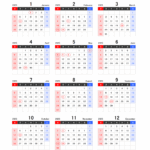 【カレンダー】2025年無料エクセルカレンダー